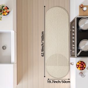 TEMU 주방 러그 및 매트 미끄럼 방지 워셔블, 프린트 기하학 주방 매트 (바닥용), 주방 러너 러그 주방 매트 (주방용), 싱크대 앞 주방 카펫, 복도 홈 데코 및 겨울 장식