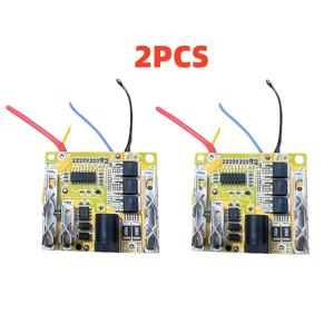 TEMU 18650 배터리 팩 보호 보드 2개 - 21V 30A 3MOS, 노란색 보드, PVC/알루미늄 합금, 원래 충전/방전 지원, DIY 회로 기판 설계, 온도 제어(고급 버전) 및 전동 공구 및 드릴 배터리용 직접 플러그인, 전동 공구 액세서리 | 안전한 연결 설계 | PVC 알루미늄 보드