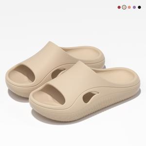 TEMU 새로운 여름 여성 샌들, 부드럽고 두꺼운 밑창, 가정용 냄새 방지, 욕실 및 샤워에 적합, 미끄럼 방지, 높이, 내구성, 통기성, 조용함, 여성 신발