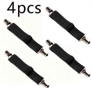 TEMU 2개/4개 8단 조절 가능 탄성 부츠 스트랩, 남녀공용 블랙 팬트 클립 – 튼튼한 미끄럼 방지 팬트 레그 홀더, 캐주얼 바지 및 청바지용 다기능 다리 조임 장치