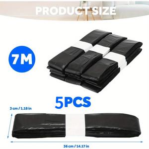 TEMU 자동 휴지통 충전용 봉투 - 5개입 리필봉투, Ring Smart 휴지통 교체용 봉투, TOWNEW T1S/T AIR X/T Air Lite 및 Airdeer 호환, 스마트 휴지통용 자동 밀봉 리필