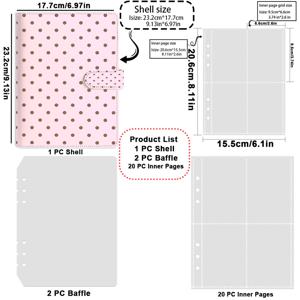 TEMU 1개 핑크 & PU 가죽 바인더 - A5 자석 포토 앨범, 엽서 스크랩북, SKZ 컬렉션, 장식 책, 선물, 사진 보관