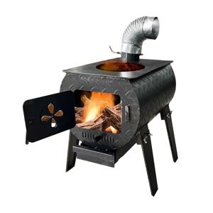 TEMU 강온기 화목 난로 캠핑 벽 연통 야외 연탄 캠핑용 미니 추천 불멍 가정용 실내 소각로 장작