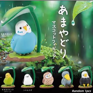 TEMU 비를 피하는 작은 새 | 귀여운 미니어처 새 장식, 집, 자동차, 파티 장식을 위한 트렌디한 장면 장식품, 크리스마스, 할로윈, 새해, 발렌타인데이 선물로 완벽, 아트 데코 스타일, PVC 소재