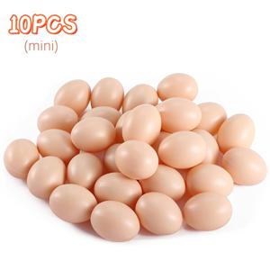 TEMU 미니 20/50개 실감나는 인조 복제 알, 동물 사육 장식 훈련 부화용, 닭 오리 새 농장 동물 서식지에 적합, 페인팅된 부활절 장식용 알, 닭장용