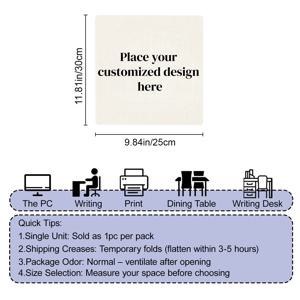 TEMU 이미지 디자인으로 나만의 마우스 패드를 커스터마이징하는 1개, 사무실, 광고, 컴퓨터 작업, 게이밍, 크리스마스 및 추수감사절 선물용으로 이상적. 신학기, 사무실 장식, 결혼식 답례품, 기념일, 생일, 크리스마스, 할로윈 및 기타 휴일 선물, 미끄럼 방지 데스크 매트 마우스 패드