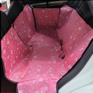 TEMU 차량용 애완동물 매트, 옥스포드 원단 스크래치 방지 강아지 뒷좌석 이중 시트 커버