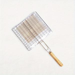 TEMU 1개 BBQ 그릴 바스켓 - 고기, 스테이크, 새우, 채소용 튼튼한 바베큐 스파투라 - 부식 방지 야외 피크닉 및 캠핑용 그릴 - 요리 및 뒤집기용 금속 액세서리