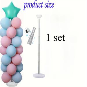 TEMU 우아한 이브닝 파티 81인치 조절 가능한 풍선 스탠드 키트 - 결혼식, 세례식 및 홈 데코에 이상적 | 주철 구조