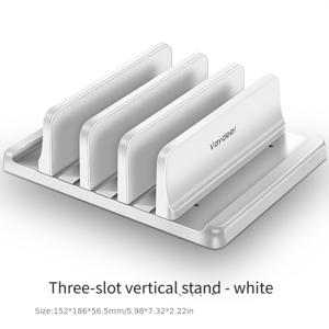 TEMU VAYDEER 수직형 노트북 스탠드, 수직 옆면 배치 수납 스탠드, 고품질 ABS 플라스틱 제작, 공간 절약형, 높이 조절 가능한 데스크탑 정리대, 모든 MacBook/Chromebook/Surfa에 적합