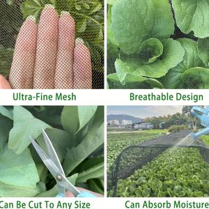 TEMU 다른 것과는 달리, 이 검은색 두꺼운 정원 그물은 더 강력한 품질을 제공하며, 모기장, 야외 식물 조류 장벽, 그리고 그늘막 기능을 갖춘 채소 파티오 덮개 역할을 합니다. 정원, 파티오, 야외 지역에 적합합니다.