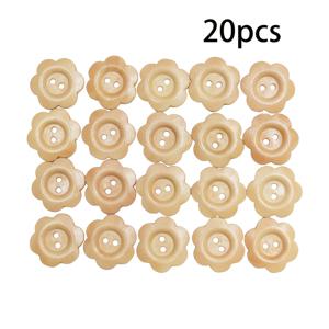 TEMU 20개입 2.6cm 나무 매화 버튼, 스웨터와 셔츠용 투홀 샹크