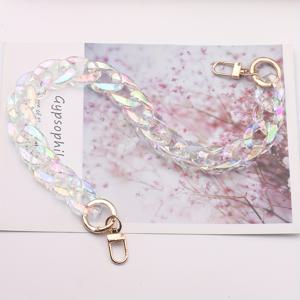 TEMU 아크릴 AB 컬러 폰 스트랩, 가방 체인, 폰 케이스 참, 물병 핸들 체인, DIY 지갑 만들기