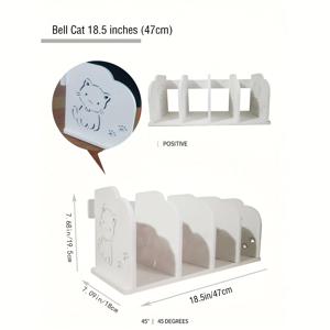 TEMU 이 두꺼운 PVC 만화 고양이 책장은 가정 학습실, 사무실 데스크탑, 거실 잡지 보관, 침실 잡지 및 욕실 조리대에 적합합니다. 냄새가 없고 세척 가능한 재료를 특징으로 하며 조립이 용이하고 편리합니다.