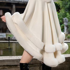 TEMU 플러스 사이즈 - 플러스 사이즈 - 여성용 시즌별 페이크 가디건, 가을/겨울 신상, 결혼식, 파티, 뮤직 페스티벌, 우아한 코스튬 의상으로 활용 가능한 캐주얼 오버사이즈 디자인의 따뜻한 숄