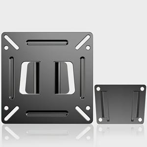 TEMU 14-24인치 TV 벽걸이 브래킷 세트, VESA 100X100mm, 최대 25.0kg 지지 - 철제 디자인, 홈 오피스에 적합, 다기능 벽 패널, 스타일리시한 메탈 엔드, 내구성 좋은 벽 패널