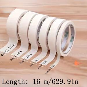 TEMU 장식용 종이 테이프 3롤, 잔여물 없는 테이프, 페인팅 마스킹 테이프, 스프레이 페인트 마스킹 테이프, 종이 테이프, 손으로 찢을 수 있음, 접착제 잔여물 없음, 필기 가능한 표면