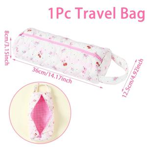TEMU 1개, 지퍼 클로저가 있는 헤어 도구 정리 가방, 리본/ 디자인 먼지 방지 가방, 헤어 드라이어, 컬링 아이언, 스트레이트너 보관용, 여행, 체육관, 미용실, 가정용, 여행용 헤어 액세서리