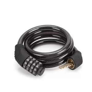 TEMU 4자리 비밀번호가 있는 자전거 잠금 장치, 로드 바이크, 산악 자전거 및 스쿠터에 적합한 휴대용 자전거 잠금 장치, 32인치 길이의 스틸 케이블 특징