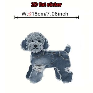 TEMU 6개 세트 내구성 강한 고품질 비닐 테디 아이언온 스티커 - 티셔츠, 스웨트셔츠, 백팩, 베개용 DIY 다용도 테디 강아지 데칼