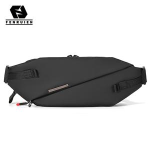 TEMU FENRUIEN 남성 숄더 크로스바디 백, 트렌디한 체스트백, 캐주얼 웨이스트백, 가벼운 기능성 스트리트 스타일 스몰 백