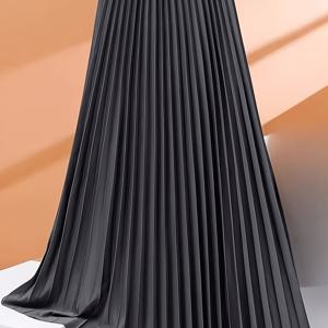 TEMU Evening Mist에서 11월 12일부터 출시되는 신상 하이웨이스트 플리츠 A라인 미디 스커트