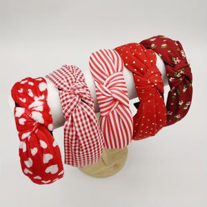 TEMU 여성용 멀티컬러 단색 물방울 무늬 꽃무늬 결합 매듭 머리띠 5개 세트, 외출 및 축제 파티를 위한 스타일리시한 머리끈