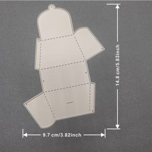 TEMU 여성용 핸드백 박스 메탈 커팅 몰드 (스크랩북 템플릿, 사진 앨범, 스탬프 기술, 엠보싱 종이 카드 제작용)