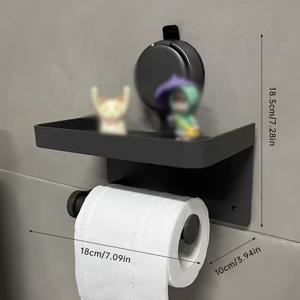 TEMU Musurjoy 벽걸이형 화장지 홀더 1개, 공간 알루미늄, 비드릴링 흡착컵, 설치 간편, 매끄러운 표면, 직사각형, 욕실 액세서리, 부활절 선물 아이디어, 재미있는 코끼리와 양 패턴, (오래된 에디션), 필수품 없음, 조절 가능한 비율, 세련된 벽 장식, 벽걸이형 화장지 홀더
