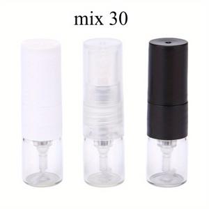 TEMU 향수 샘플링용 1ml 유리 휴대용 스프레이 병 30개입, 디렉트 드로우 디자인 및 미세 미스트 스프레이 특징