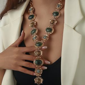 TEMU 빈티지 스타일 니치 디자인 롱 목걸이, 우아하고 패셔너블한 Y자형 스웨터 체인, 독특한 스위트-쿨과 핫 트렌디 스타일 여성 패션 액세서리. 심플하고 다용도로 사용 가능한 목걸이로 데일리웨어, 휴가, 모든 행사에 적합. 발렌타인데이 또는 웨딩 시즌에 아내나 연인에게 주기 위한 이상적이고 로맨틱하며 정교한 선물