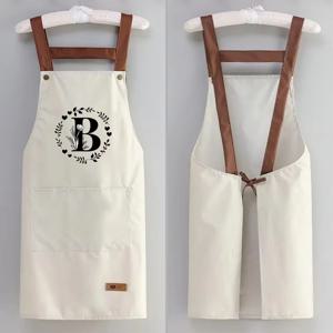 TEMU 남녀 모두에게 적합한 조절 가능한 턱받이 앞치마. 이 튼튼한 캔버스 앞치마는 주머니가 있어 레스토랑이나 가정 주방의 요리사에게 완벽합니다. 선물로 스타일리시한 선택이며, 26개의 글자 디자인으로 구성되어 있습니다.