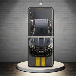 TEMU 삼성 갤럭시 Z 플립 시리즈에 대한 견고한 케이스, 모델 Z 플립4, Z 플립3, Z 플립6, Z 플립5, 및 Z 플립 5G를 포함하여, 세련된 다크 카 디자인을 갖추고 있습니다.