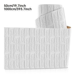 TEMU 10M 자가 점착 벽지 2롤 - 벽돌 나무 스타일 텍스처 필 앤 스틱 벽지, 무광 엔드, 전통 벽돌 패턴, 간편한 홈 데코, 인테리어 디자인, 내구성 좋은 소재, 장식 필름, 아파트 라이프