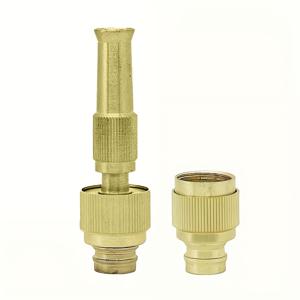 TEMU 2개/세트 조절 가능한 알루미늄 합금 고압 노즐 (밸브 제어 포함) - 다용도 퀵 커넥트 스프레이 헤드 (정원 호스, 잔디 물주기, 세차용), 다용도 내구성 금속 제트 팁, 파티오, 진입로, 가정용 야외 청소 도구