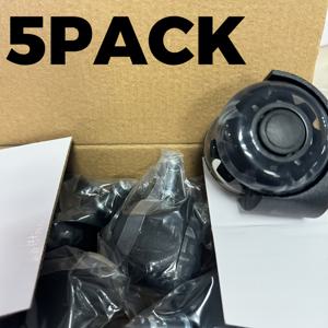 TEMU (5개 세트) 가정용 2인치 검정 PU 캐스터, 공구 불필요 설치, 저소음 및 내마모성 회전 바퀴, 강력한 하중 지지력, 트롤리/공구 상자/가구/사무 의자/게이밍 의자 특정 캐스터 (11*22mm)에 적합