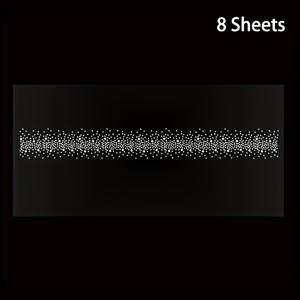 TEMU 글리터 라인스톤 다리미 열전사 熨烫 전사지 8장, 핫픽스 라인스톤 아플리케, 의류, 가방, 모자용 핫멜트 스파클 원형 패치, 의류 프린트 장식