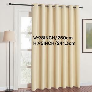 TEMU 원 패널, 완벽한 차광 커튼, 간편한 단색 디자인, 걸이용 아일렛 상단, 코팅된 안감, 거실, 사무실, 침실, 크리스마스 테마 및 현대적인 로맨틱한 분위기를 위한 이상적인 장식