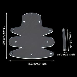 TEMU 1세트 핸드메이드 가죽 DIY 코인 파우치 미니 펜던트 이어폰 케이스 내구성 아크릴 템플릿 디자인