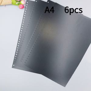 TEMU A4 및 B5 루스리프 바인더용 커버 6개 세트 - 30홀, 26홀, 20홀 리필 포켓 포함, 매트 마감, 다양한 색상
