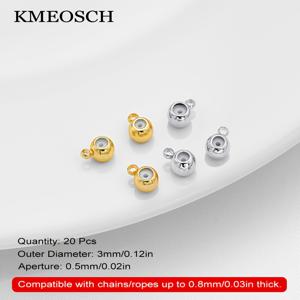 TEMU 스토퍼 비즈 - 조절 가능한 포지셔닝 비즈, 챰 루프가 있는 론델 슬라이더 스페이서 비즈, DIY 주얼리 팔찌 & 목걸이 제작용 내부 고무 슬라이더 비즈