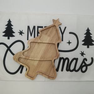 TEMU 트윌 별 크리스마스 트리 모양 나무 트레이, 파티 테이블용 장식 트레이, 간식, 과일, 견과류, 디저트 서빙용으로 이상적, 비식품 접촉용