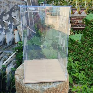 TEMU 가라스 키우기, 휴일 소동물, 애완 동물 관리, 가라스 번식장, 파충류용 아크릴 사육장, 파충류 아크릴 사이즈 22Cm*22Cm*37.5Cm / 탱크 / 초보자 키트 / 게코 용기 / 타란튤라 케이지 / 바다 쥐충 / H