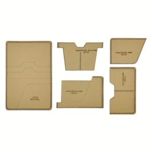 TEMU 수제 여권 홀더, 티켓 및 신분증 홀더, 듀얼 카드 수납 가방 제작용 크라프트지 템플릿 5개, DIY 지갑 제작용 핸드크래프트 공예 템플릿 용품, DIY 지갑 만들기