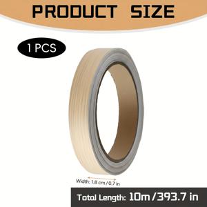 TEMU 목재 모양 테이프 1롤 - 가구, 조리대, 캐비닛, 선반 및 복원 프로젝트에 적합한 자가 점착식 목재 모양 엣지 밴딩