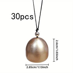 TEMU 크리스마스 트리/화환/가랜드용 금색 장식이 있는 메탈 벨 30세트 (끈 포함) - 내구성 있는 소재의 홈 용품