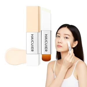 TEMU 듀얼 헤드 스틱 파운데이션 자연스러운 커버 파운데이션 수분감 롱래스팅 느낌 소프트글로우컨실러 커버 스틱파운데이션 세럼 파운데이션 자연 밀착