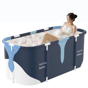 TEMU 욕실 액세서리, 휴대용 대형 접이식 욕조 - 성인용 인플레이터블 스파 및 온수 욕조, 소형 공간용 컴팩 트 샤워 및 담금탕, 전기 불필요, 가족용 욕실, 야외 목욕 솔루션