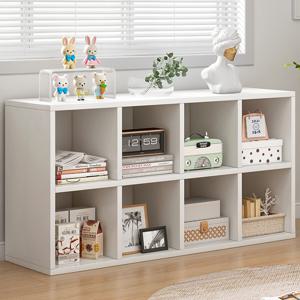 TEMU OYIKYI 8칸 수납장 수납선반 다용도 2단 거실 수납 책장 대용량 책꽂이 거실 공간박스 수납장 정리함 인테리어 거실장