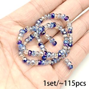TEMU ~115개/세트/4mm 다면체 유리 비즈 루스 비즈 주얼리 제작 재료, 핸드메이드 비즈, 목걸이, 팔찌, 귀걸이, 휴대폰 가방 펜던트 및 기타 추가품으로 사용 가능